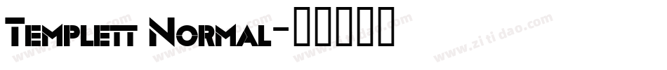 Templett Normal字体转换